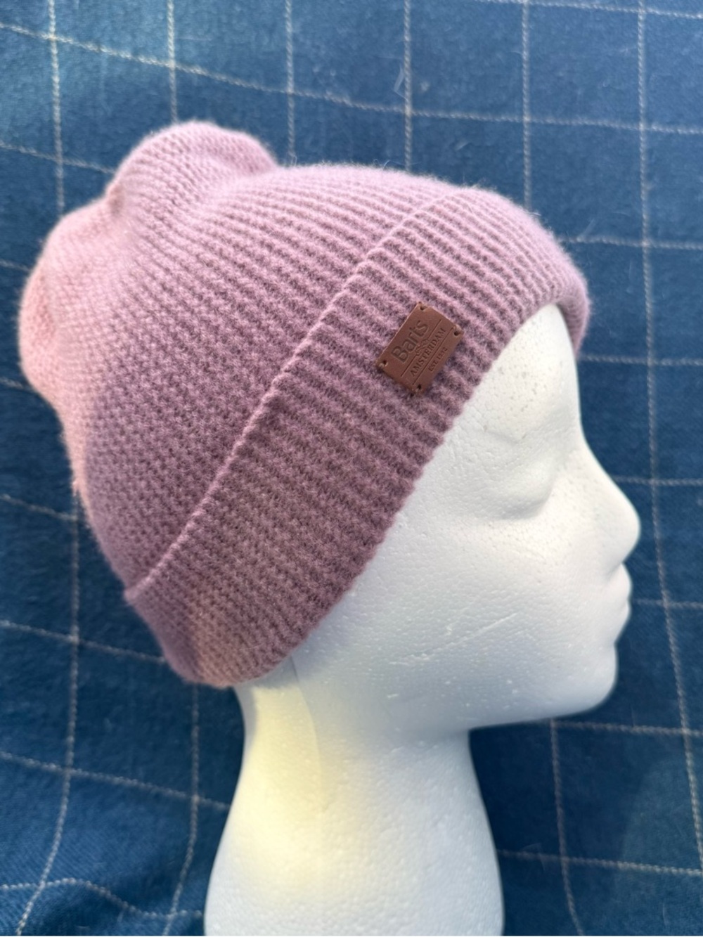 BARTS BEANIE HAT WOMEN'S OS ONE SIZE Wool Cashmere Blend Pastel Purple Lavender